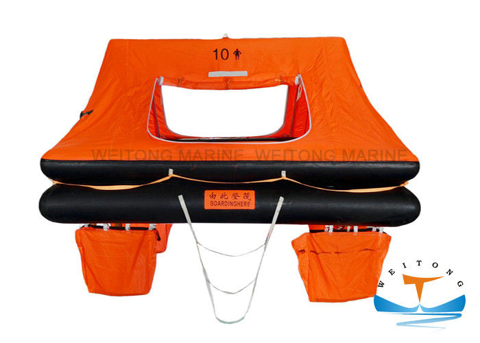 Rubber Marine Life Raft Lightweight Construction SOLAS Standard For Small Craft